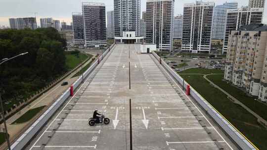 摩托车手，驾驶，道路，摩托车