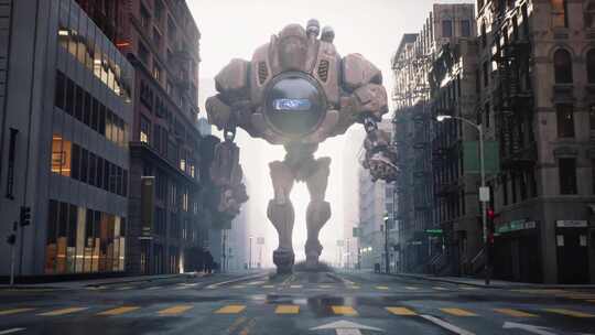 反乌托邦，巨人，机器人，城市