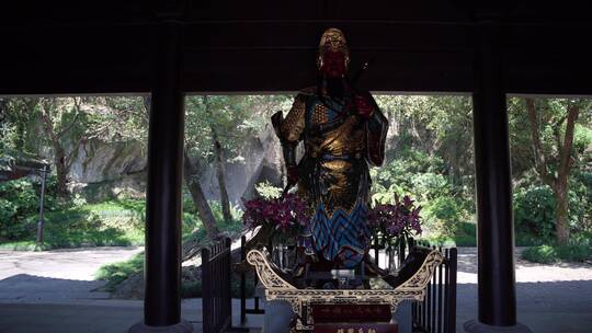 嘉兴柯岩风景区普照寺风景视频