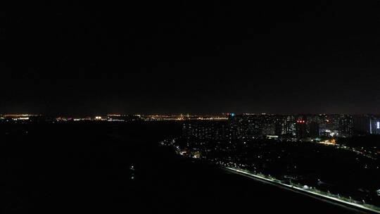 泉州洛江区夜景惠安洛阳江大桥夜景城市夜景