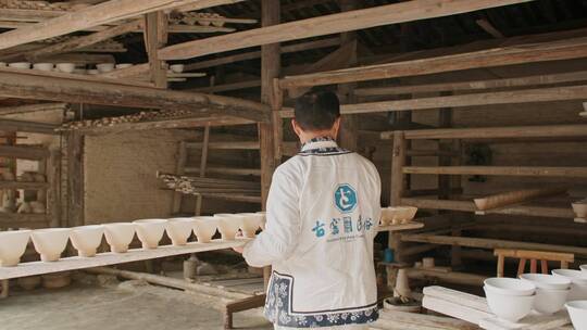 景德镇陶瓷制作过程视频素材模板下载