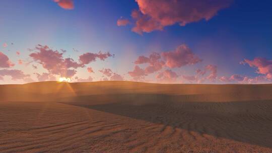 美丽的沙漠视频素材模板下载
