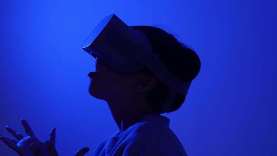VR虚拟眼镜体验视频素材模板下载