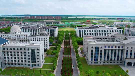 航拍荆州职业技术学院，荆职，荆州大学城