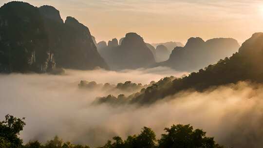 航拍美丽中国大好河山风景1视频素材模板下载