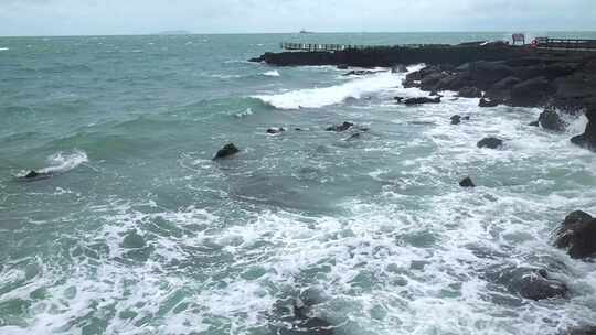 广西北海涠洲岛大海南岸鳄鱼山旅游旅行