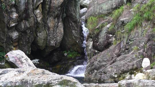 流水大自然小溪水瀑布山涧水源泉水山水