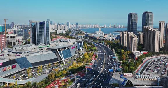 青岛西海岸新区唐岛湾梦乐城延时摄影