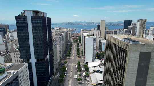 巴西里约热内卢市中心的巴尔加斯总统大道。