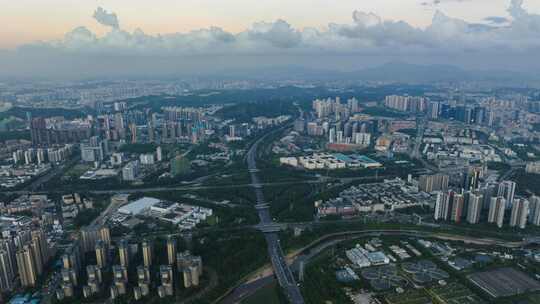 4K航拍车流高架桥立交枢纽城市车流视频素材模板下载