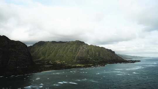 夏威夷海滨航拍