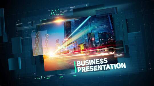 商务技术幻灯片会议展示AE模板