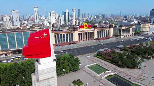 南昌八一广场航拍