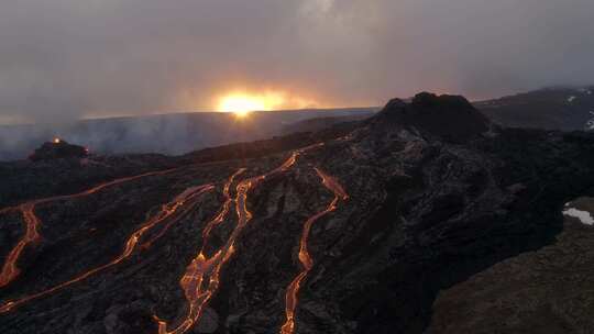 Fagradalsfjall，火山，喷发