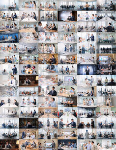 职场精英办公会议商务合作洽谈加班工作女性高清在线视频素材下载