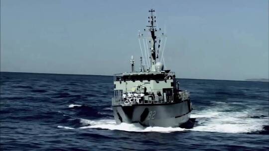 船 军舰 海洋舰 远航视频素材模板下载