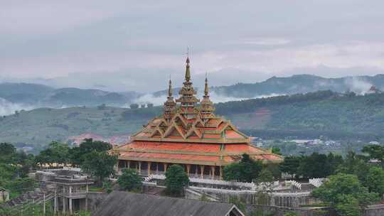 瑞丽市总佛寺航拍