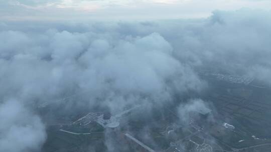 云雾缭绕洛阳城市云海中轴线宣传片视频素材模板下载