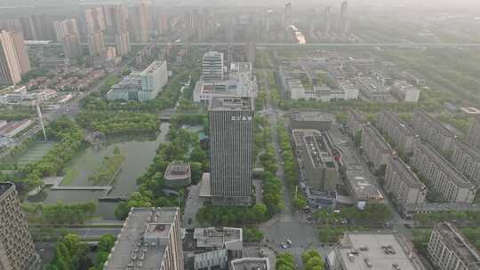 上海嘉定新城大厦建筑航拍