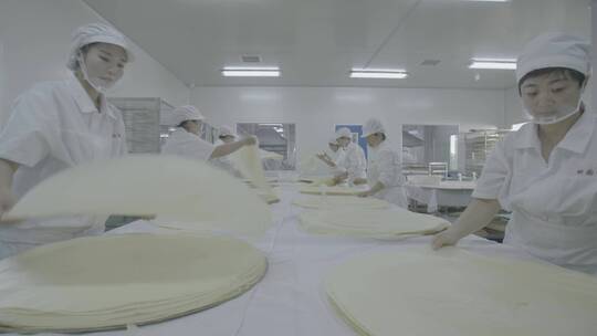 手工煎饼煎饼工厂视频素材模板下载