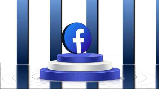 Facebook 3D支架徽标动画