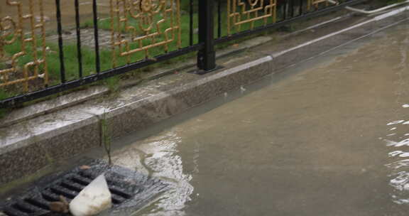 福州台风天城市内涝