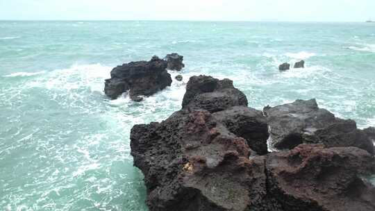 广西北海涠洲岛大海南岸鳄鱼山旅游旅行