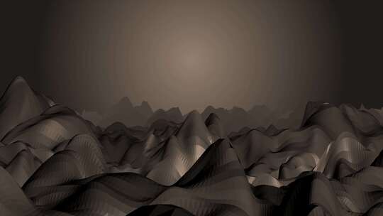 低多边形洞穴隧道在末端发光时缩放动画3D