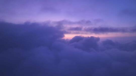 朝霞云海