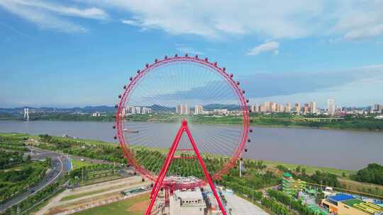 中国湘潭城市建筑摩天轮