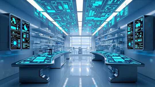 科技感实验室场景