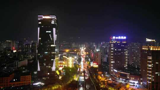 福建莆田夜景莆田商务区夜景