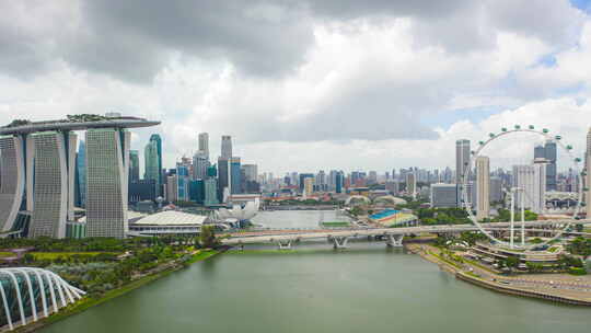 新加坡震撼白天延时摄影