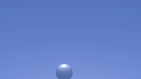 蓝色水珠上升水分子化学精华球