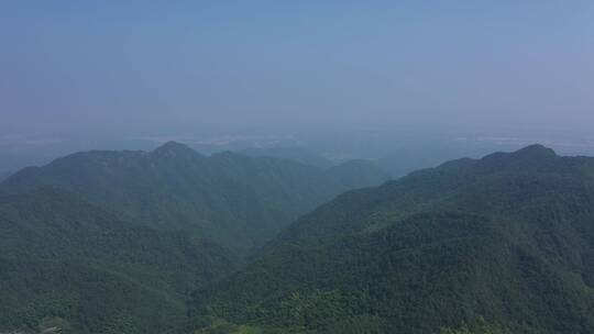 航拍浙江绍兴新昌天姥山群山