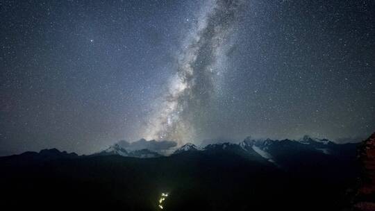 雪山星空延时