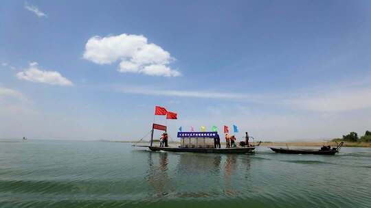 实拍山东水资源生态保护空镜