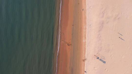 4K 航拍户外海岸线海洋海景海滩