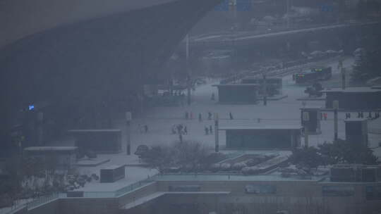 风景 冬季 冬天 雪景 下雪