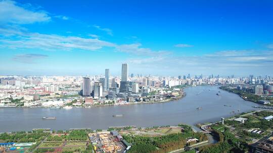 上海前滩国际商务区与西岸商业区视频素材模板下载