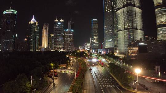 浦东世纪大道夜景