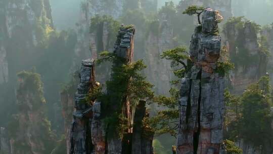 张家界风景区崇山峻岭