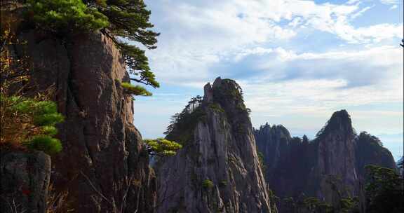 黄山 山峰 延时