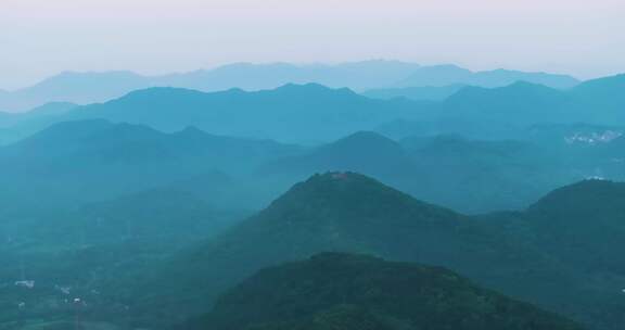 杭州西湖雷峰塔清晨全景风光合集