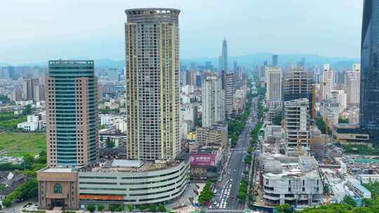 浙江省宁波市江北区老外滩外滩大桥街景江景