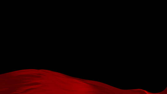 【原创带通道】底部党政绸带飘动转场