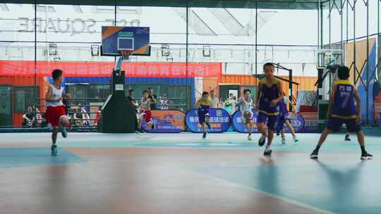 儿童篮球比赛视频素材模板下载