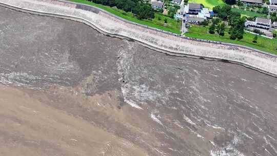 钱塘江大潮 大潮 潮水 波涛汹涌 潮头