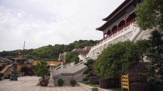 浙江普陀山宝陀禅寺建筑实拍视频