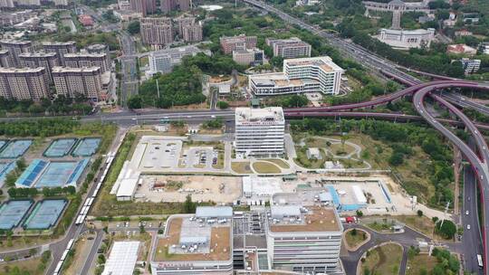 福州市妇幼保健院航拍医科大学附属第一医院视频素材模板下载